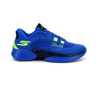 Skechers Durable Mesh Forefoot Lockdown Low Top Trainers Blue/Black 7.5 UK