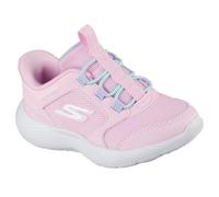 Skechers Dyna-Lite Sneaker, Light Pink Synthetic/Textile, 5 UK Child