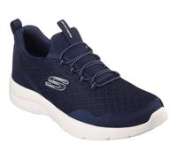 Skechers Dynamight Real Smooth womens navy knit slip on shoe