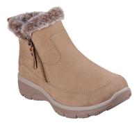 Skechers Easy Going Cool Zip! Leather Women's Tan Winter Ankle Boots - UK 3 / EU 36 / US 6