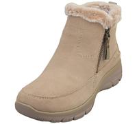 Skechers Easy Going Cool Zip Womens Casual Boots in Taupe - 8 UK