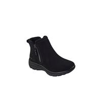 Skechers Easy Go Zip BBK Black Womens Ankle Boots 168188 in a Plain Leather in Size 5