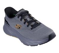 Skechers Men's Edgeride Erlson Slip-in Trainers, Charcoal Knit/Yellow Pu, 10 UK