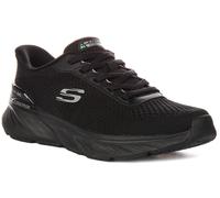 Skechers Men's Sneaker Edgeride Erlson – Black Knit/PU – UK 9.5