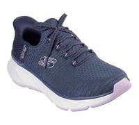 Skechers Edgeride Impression Textile WoMens Navy/Lavender Trainers - Size UK 6