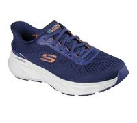Skechers Men's Edgeride Erlson Slip-On Sneakers, Navy Knit/Orange Pu, 7 UK