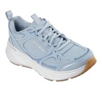 (Blue, 4 (Adults')) Skechers Edgeride Silver Eclipse Synthetic Women's Blue Trainers
