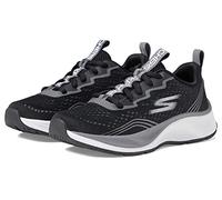 Skechers Elite Sport Push-Pace Sneaker, Black Textile/Charcoal & White Trim, 1 UK