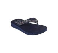 Skechers Women's Cali Meditation Butterfly Garden, Navy Mitobuck/Multi Gem Rhiestone Trim, 8 UK