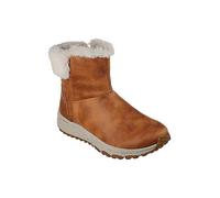 Skechers Escape Plan Cosy Collab Zip-Up Boots Chestnut