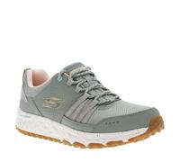 Skechers Women's 180061 OLV Trekking Low Cut, Olive Leather/Mesh/Light Pink Trim, 3 UK