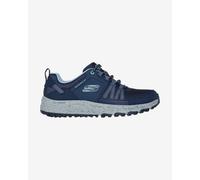 Skechers Women's 180061 NVBL Trekking Low Cut, Navy Leather/Mesh/Blue Trim, 7 UK
