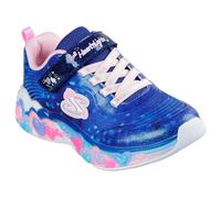 Skechers Girl's Sneakers Eternal Heart Lights - Navy Sparkle Mesh/Multi Trim - UK 11.5 Child