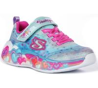 SKECHERS Eternal Heart Lights Slip-on Shoes UK 12.5 Blue