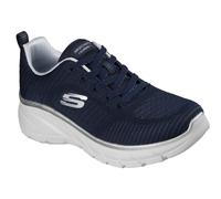 Skechers Fashion Fit 2.0 Polyester Women's Navy/Silver Trainers UK 5