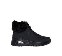 Skechers Faux Fur Collar Lace Up Sneaker Boot, Black, Size 4, Women Black