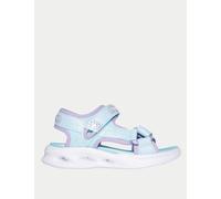 Skechers Female Sola Glow Light-up Sandals (9.5 Small - 3 Large) - 11.5S - Light Blue Mix, Light Blue Mix