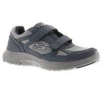 Skechers Flex Advantage 4.0 Fortner Navy Charcoal Adjustable Trainers Shoes (UK_Footwear_Size_System, Adult, Men, Numeric, Medium, Numeric_8)