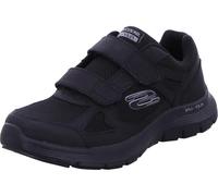 Skechers Flex Advantage 4.0 Fortner Black Strap Adjustable Mesh Trainers Shoes (UK_Footwear_Size_System, Adult, Women, Numeric, Medium, Numeric_11)