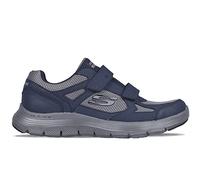 Skechers Flex Advantage 4.0 Fortner Trainers Navy Charcoal Men Size 7 | Adjustable, Medium Width