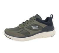 Skechers Flex Advantage 5.0 Lace Mens Trainers 7 Olive Leather/Textile