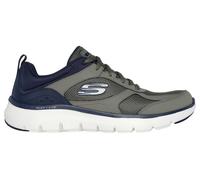 Skechers Flex Advantage 5.0 Lace Mens Trainers 12 Olive Leather/Textile