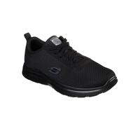 Skechers Men's Flex Advantage - Bendon Sr Sneaker, Black Mesh Water Stain Repellent Treatment, 10 UK