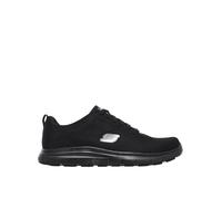 Skechers Flex Advantage Sr Lace Up Mesh Upper With Slip Resistant, Black, Size 6, Men Black