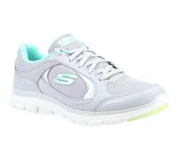 Skechers Flex Appeal 4.0 True Clarity Womens Trainers 5 UK Grey/Mint