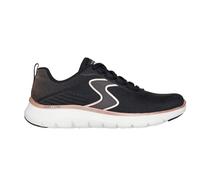 Skechers Flex Appeal 5.0 Luxe Glow Lace-Up Trainer BLACK SIZE 4