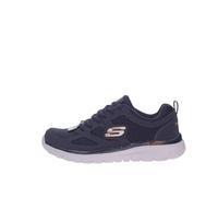 Skechers Flex Burns Agoura Mens Trainers Navy/Orange 11 UK