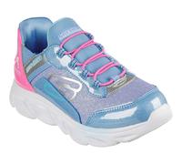 Skechers Flex Glide Girls Trainers Slip 302221L Sneaker Trim