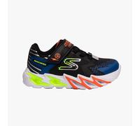 Skechers FLEX-GLOW BOLT Boys Lace-Up Trainers-Black/Blue