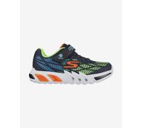Skechers Flow Glow Elite Jnr NVMT Navy Kids trainers 400137L in a Plain Man-made in Size 30