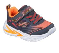 Skechers Flex-glow 4 Inf CCRD Charcoal Red Kids trainers 400139N in a Plain Man-made and Textile in Size 22