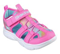 Skechers FLEX SPLASH - DAYLIGHT SHIMMER Girls Sandals Hot Pink /Multi - UK 12.5 (Small Kids)