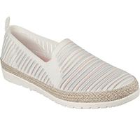 Skechers Flexpadrille Serene Womens Canvas White 4 UK