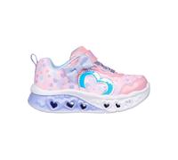 Skechers Flutter Heart Lights - Kind Spirit Sneaker in Pink/Lavender, Size 4 | Textile/Synthetic