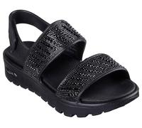 Skechers Foamies Arch Fit Footsteps with Rhinestone, Black, 10