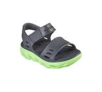 Skechers Foamies: Hypno-Splash - Solzo Sandals in Charcoal/Lime, Size 9 | Synthetic
