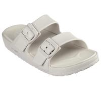 Skechers Foamies Women's Two Band Slide Sandal, Off-White, 8