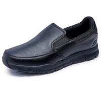 Skechers for Work Men's Nampa-Groton Food Service Shoe,Black Polyurethane,9.5 M US