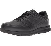 Skechers for Work Men's Nampa-Groton Food Service Shoe,Black Polyurethane,9 W US