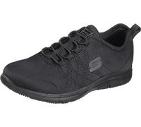 Skechers for Work Women's Ghenter Srelt Work Shoe, Black, 6 M US