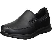 Skechers for Work Women's Nampa-Annod Food Service Shoe,Black Polyurethane,8 M US