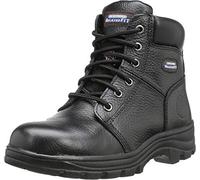 Skechers for Work Women's Workshire Peril Steel Toe Boot, Black, 8 Wide