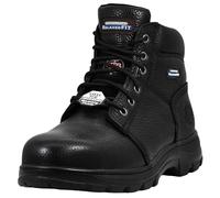 Skechers for Work Women's Workshire Peril Steel Toe Boot, Black, 8 Wide
