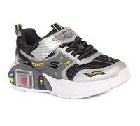 Skechers Skechers Garage SLBK Silver Black Kids trainers 402150L in a Plain Man-made in Size 31