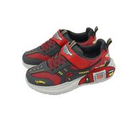 Skechers Garage Red Charcoal Kids Youth Preschool Casual Shoes 402150-LRDCC