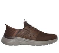 SKECHERS Garner Newick Dark Brown Slip-ins Sneaker Shoe Men's sizes 7-14/NEW